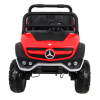 Mercedes Benz Unimog dla dzieci Czerwony + Napęd 4x4 + Pilot + Bagażnik + Wolny Start + MP3 LED